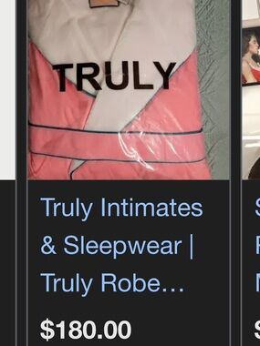 Truly Pink & White Robe